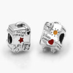 Charm Plata .925 Rodizado Vacaciones Maleta Disney 0312