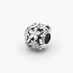 Charm Plata .925 Rodizado Flores Esmalte 0326