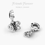 Colgante Doble Plata .925 Rodizado Friends Forever 0370