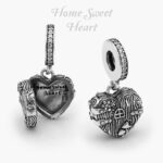 Colgante Plata .925 Rodizado  Corazón Home 0373