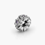 Separador Plata .925 Rodizado Flores Zirconias 0379