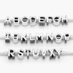 Dije Inicial Plata .925 Rodizado 0001