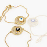 Pulso Chapa de Oro Ojo Turco Esmalte 0673