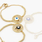 Pulso Chapa de Oro Ojo Turco Esmalte 0695