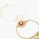 Pulso Chapa de Oro Ojo Turco Esmalte 0671