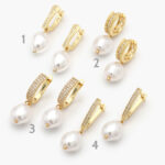 Hoops Chapa de Oro Perlas 0668