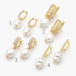 Hoops Chapa de Oro Perlas 0669