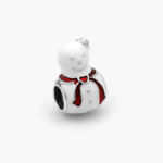 Charm Plata .925 Rodizado Muñeco de Nieve 0268