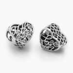 Charm Plata .925 Rodizado Corazón Mother & Son 0273