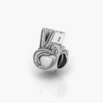 Charm Plata .925 Rodizado Mano Paz 0292