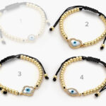 Pulso Macramé Chapa de Oro Ojo Turco