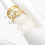 Anillo Chapa de Oro Love & Smile 0925