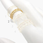 Anillo Chapa de Oro Eslabones Zirconias 0922