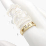 Anillo Chapa de Oro 0907 Estrellas Zirconias Ajustable