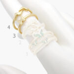 Anillo Chapa de Oro Mariposas 0926