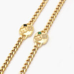 Pulso Acero Inoxidable Flores Esmalte Grupo 16