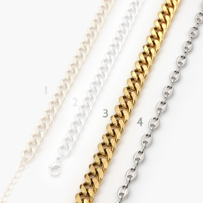 marcax1-1 Esclava Barbada Acero Inoxidable Eslabones Grupo 19 - Image 1