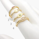 Anillo Chapa de Oro Ojo Turco 0941