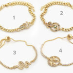 Pulso Chapa de Oro Serpientes & Pájaros 0727