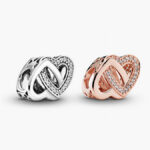 Charm Plata .925 Rodio & Ale Met Corazones 417