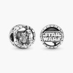 Charm Plata .925 Rodio Star Wars Robots 484