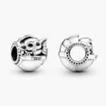 Charm Plata .925 Rodio Baby Yoda 505