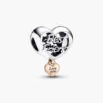 Charm Plata .925 Rodio Corazón Best Friend 534