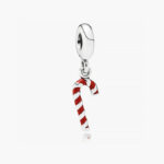 Colgante Plata .925 Rodio Bastón Navidad 632