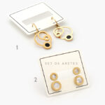 Aretes Acero Inoxidable Números Romanos Grupo 18