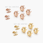 Set Aretes Acero Inoxidable 0061