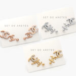 Set Aretes Acero Inoxidable 0117
