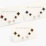 Set Aretes Acero Inoxidable 0123