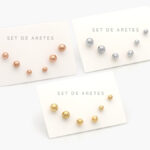 Set Aretes Acero Inoxidable 1052