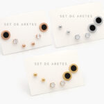 Set Aretes Acero Inoxidable Números Romanos 1415