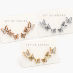 Set Aretes Acero Inoxidable 1577W