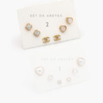 Set Aretes Acero Inoxidable Grupo 01