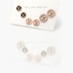 Set Aretes Acero Inoxidable 0035