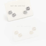 Set Aretes Acero Inoxidable 0127X