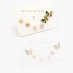 Set Aretes Acero Inoxidable Grupo 03