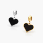 Colgante Acero Inoxidable Corazón Esmalte 0420