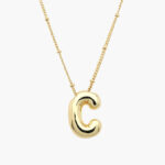 Collar Iniciales Globo Chapa de Oro 10 - C