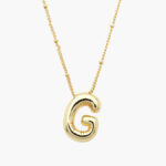 Collar Iniciales Globo Chapa de Oro 10 - G