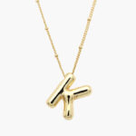 Collar Iniciales Globo Chapa de Oro 10 - K