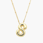 Collar Iniciales Globo Chapa de Oro 10 - S