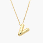 Collar Iniciales Globo Chapa de Oro 10 - V