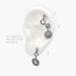 Aretes Plata .925 Rodio Grupo 02