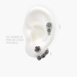 Aretes Plata .925 Rodio Grupo 03