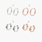 Arracadas Plata .925 Rodio & Ale Met 0127