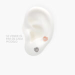 Broqueles Plata .925 Rodio & Ale Met Grupo 03