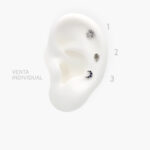 Broquel Individual Plata .925 Rodio Grupo 06